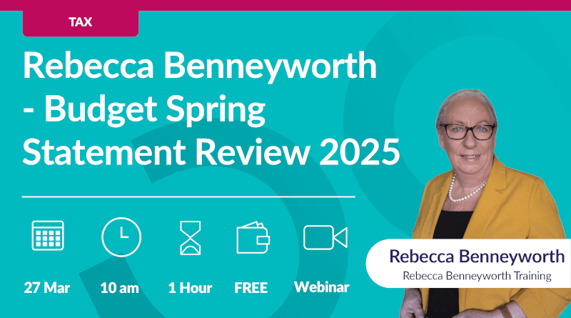 Rebecca Benneyworth Spring Statement Review March
